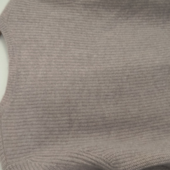 Garnet Hill Oatmeal Beige 100% Cashmere Twist Front Chunky Knit Sweater Sz Large - Picture 17 of 17